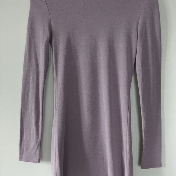 Body con short dress with mock neck - Picture 2 of 4